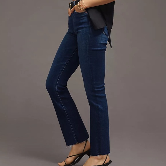 NWT ✨ Mother Jeans The Insider Mid Rise Frayed Ankle - Sold Out Retails $228 - Picture 2 of 7